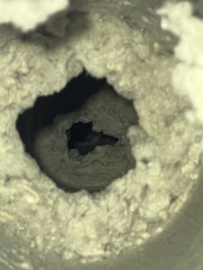 Dryer vent blockage causing carbon monoxide risk and latent defect - safety inspection in Chicago, IL