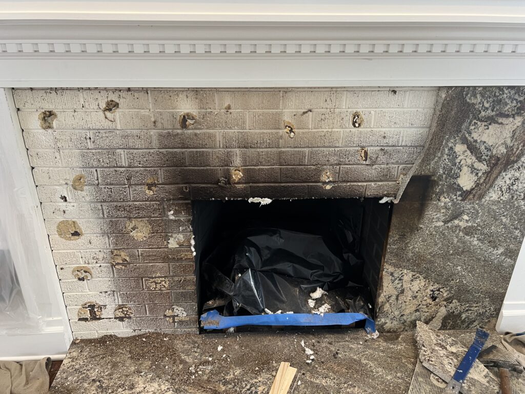 Chimney fire investigation and damage documentation - CSIA-certified fire damage inspection in Chicago suburbs