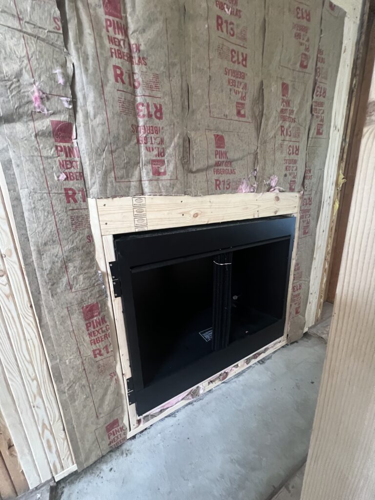 New construction chimney rebuild after chimney fire - masonry reconstruction in Chicago suburb